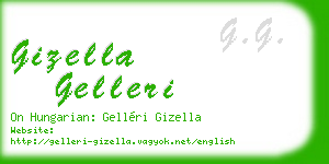 gizella gelleri business card